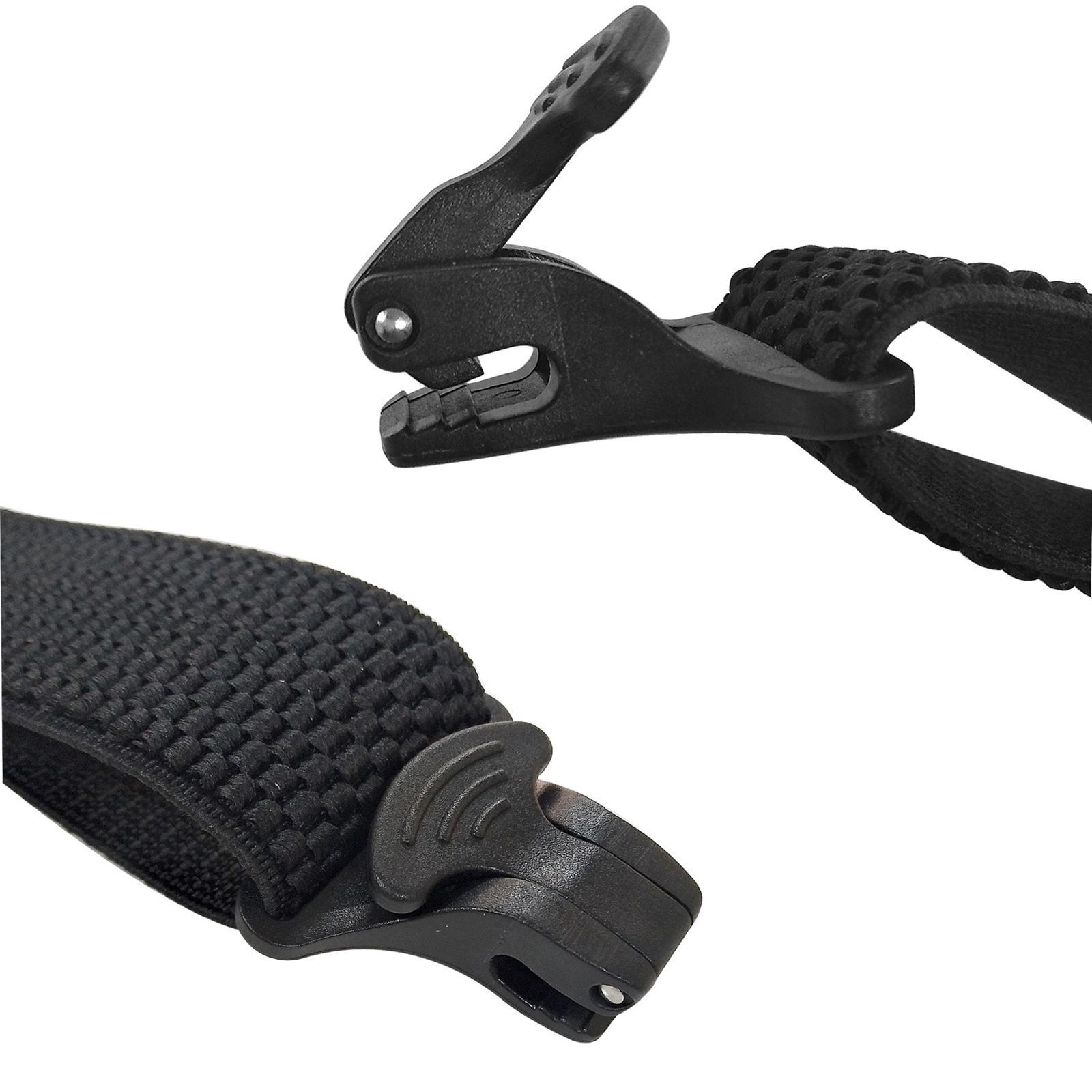 Mens Womens Suspender Elastic Straps Heavy Duty 4 Clips Trucker Suspenders Clothes Accessories