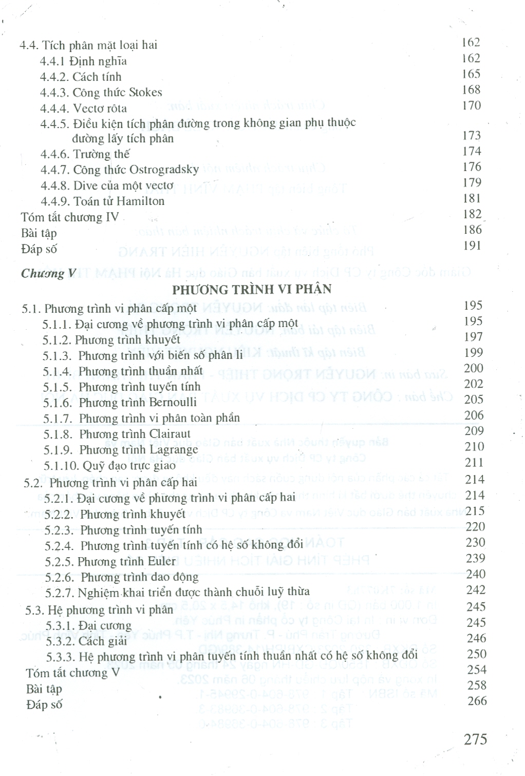 Toán Học Cao Cấp - Tập Ba: Phép Tính Giải Tích Nhiều Biến Số (Tái bản lần thứ hai mươi, năm 2023)