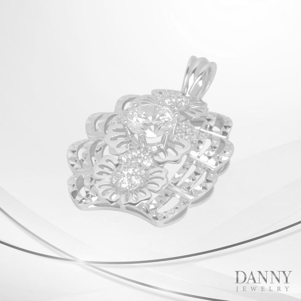 Mặt Dây Chuyền Nữ Bạc 925 Danny Jewelry Xi Bạch Kim DI4GZ003