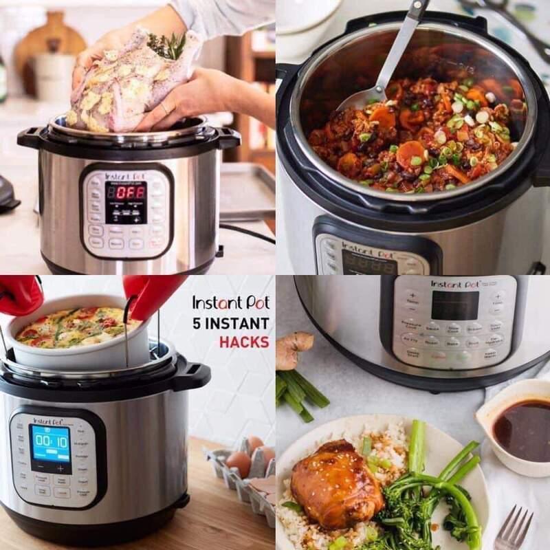 Nồi Áp Suất Đa Năng Instant Pot Duo Evo Plus 10in1, 5.7l, 10 Chức Năng Nấu, Khóa An Toàn,  Màn Hình LCD,  Nhập Đức