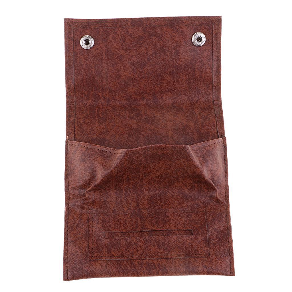 2pcs Portable PU Leather Tobacco Holder Pouch Bag Pipe Case
