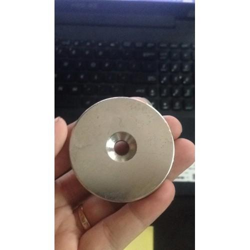 Nam châm đất hiếm 50x10 lỗ 10mm