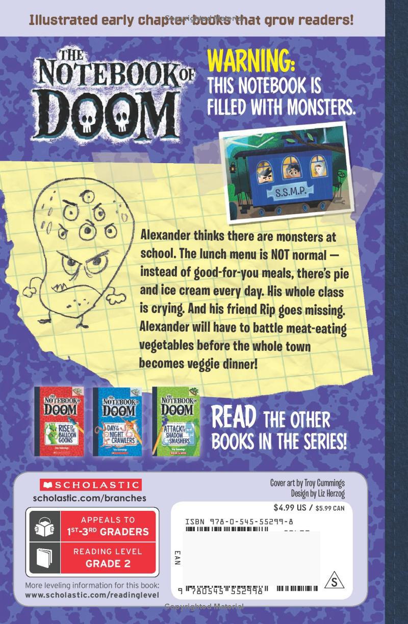 Sách ngoại văn: The Notebook Of Doom - Book 4 - Chomp Of The Meat-Eating Vegetables