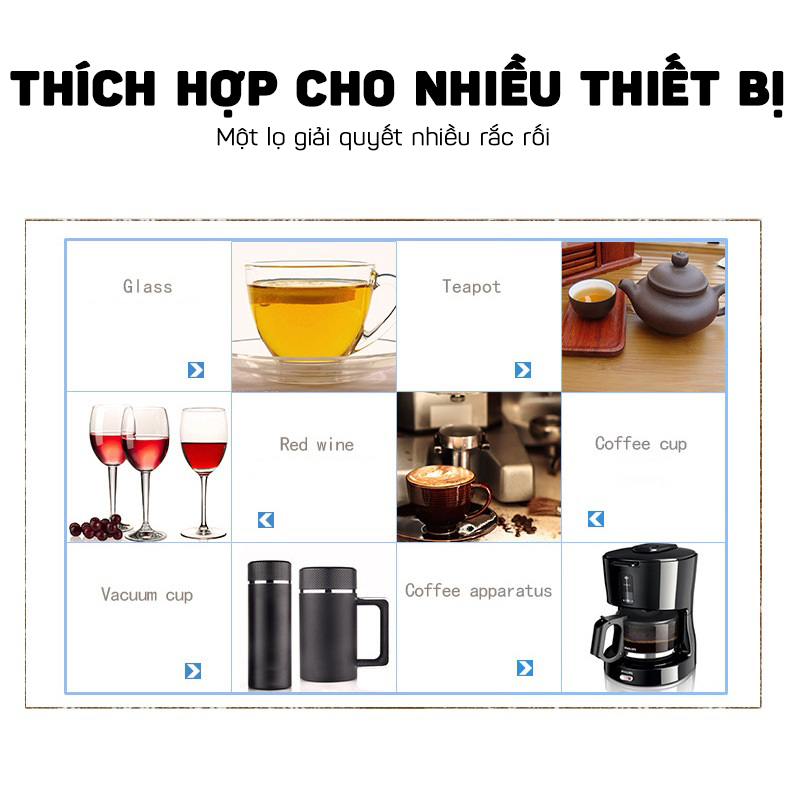 Bột Tẩy Rửa Cặn Trà, Cặn Cà Phê Cho Bình Đun Nước, Bình Giữ Nhiệt, Ấm Trà 300g