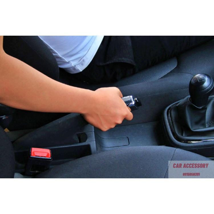 Bọc phanh tay ô tô hàng loại 1 màu vân gỗ carbon