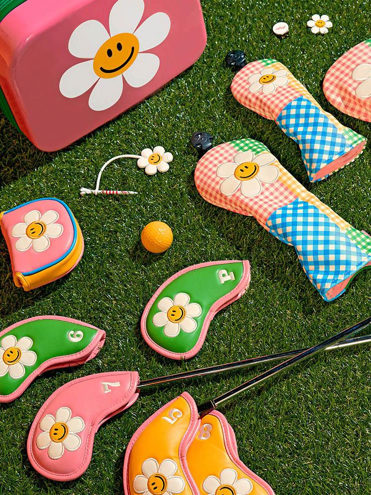 Phiên bản giới hạn Golf Putter Wood Cover Club Bìa bộ bìa bốn mảnh Color: Red