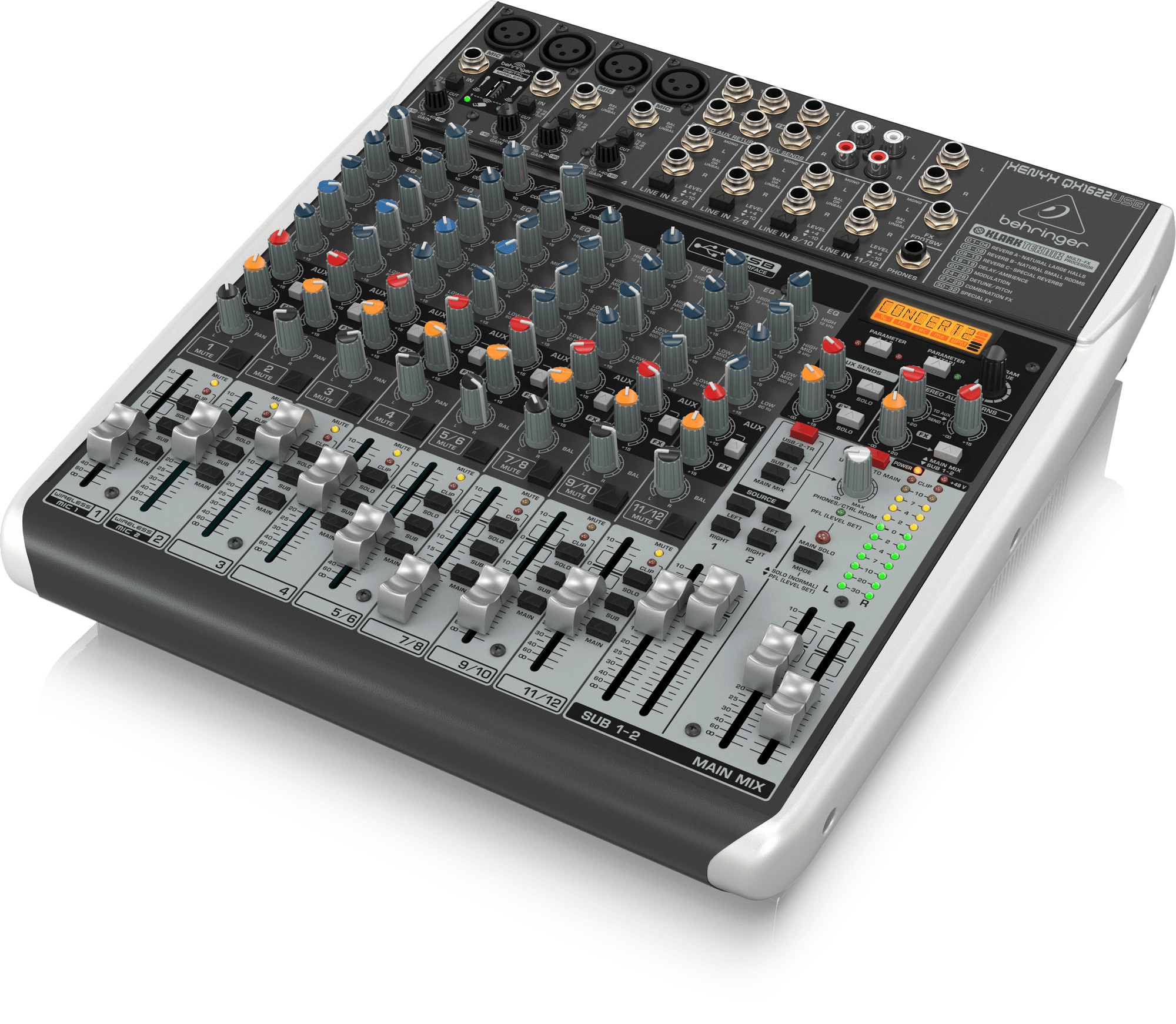 BỘ TRỘN BEHRINGER ANALOG MIXER QX1622USB-Hàng Chính Hãng