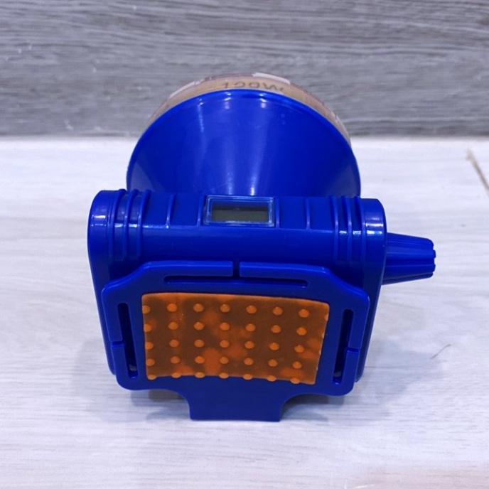Đèn pin đội đầu siêu sáng chống nước điều chỉnh ánh sáng có màn hình hiển thị % pin