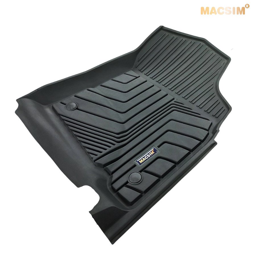 Thảm lót sàn xe ô tô Toyota Land cruiser 2010 - 2021 Nhãn hiệu Macsim chất liệu nhựa TPE cao cấp màu đen
