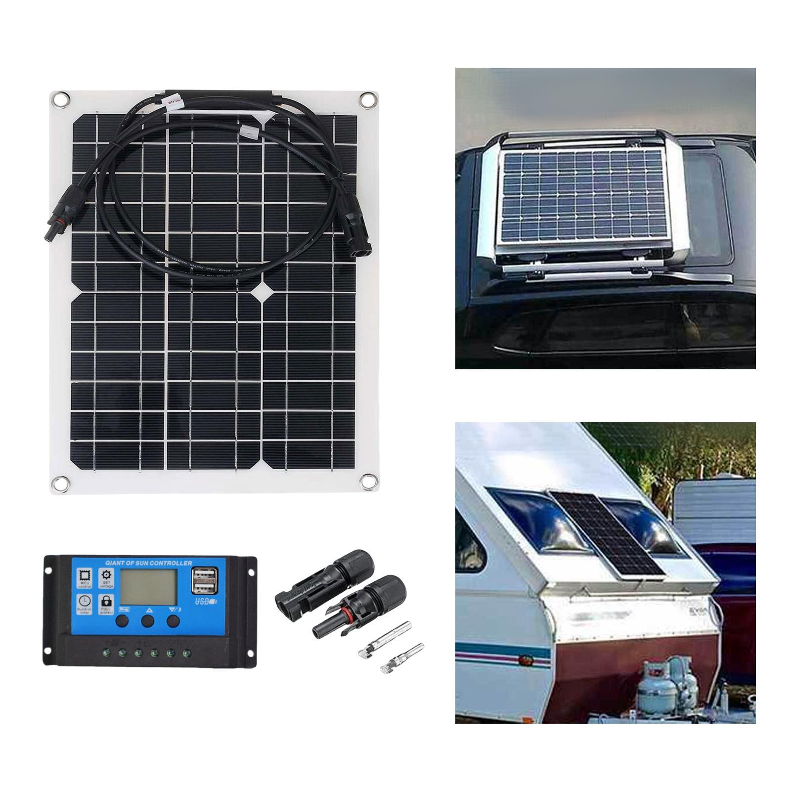 Solar Panel Monocrystalline Solar Powered Charger for Car Marine Cell Phone
