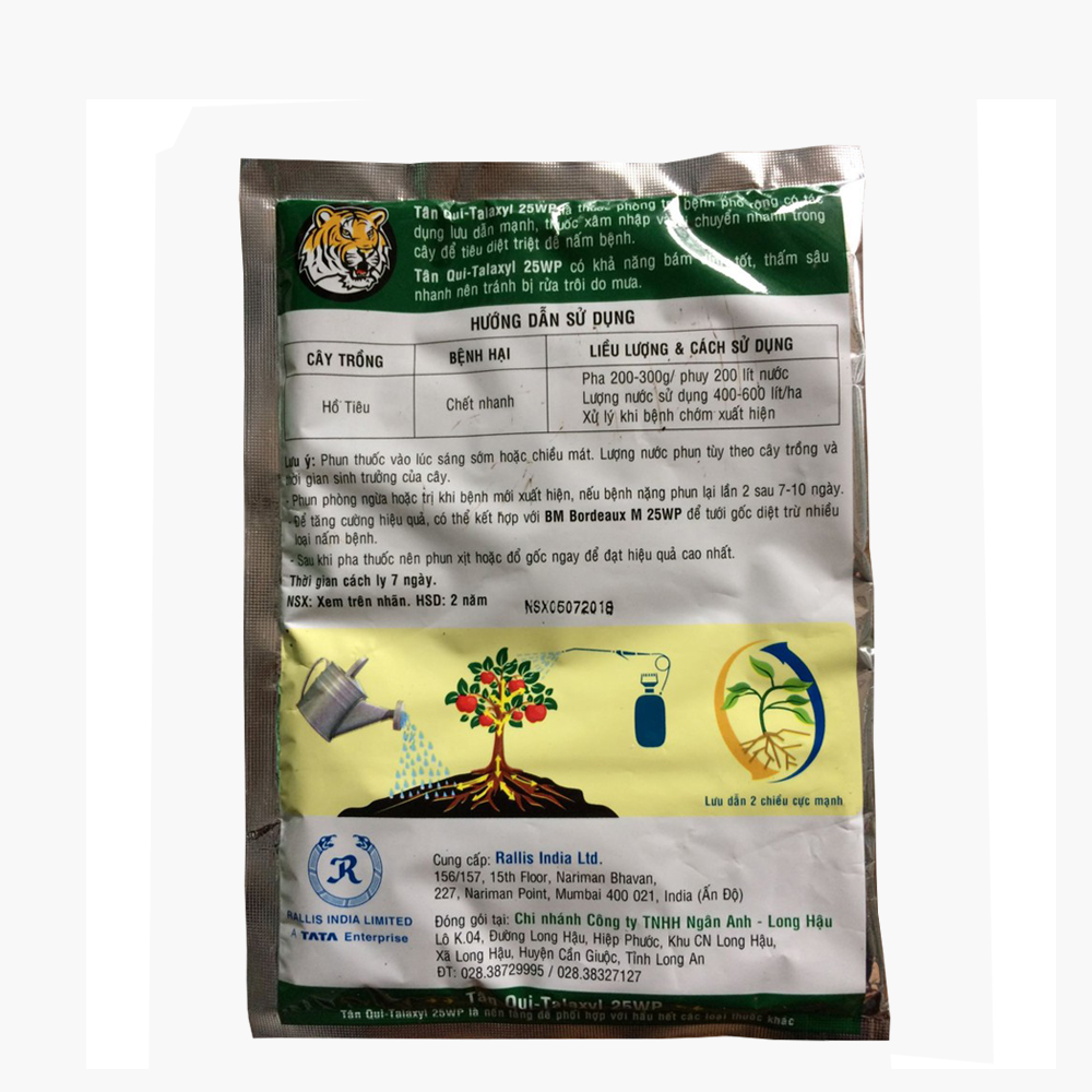 Talaxyl 25WP trừ nấm bệnh trên nhiều loại cây trồng - Gói 20gram