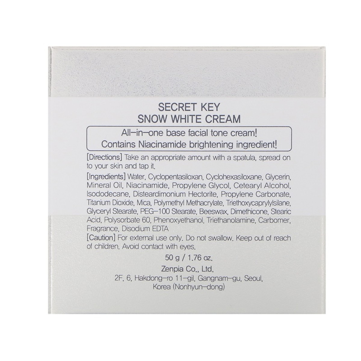 Kem dưỡng trắng da Secret Key Snow White Cream 50g + 1 Sample Kem dưỡng trắng da Secret Key