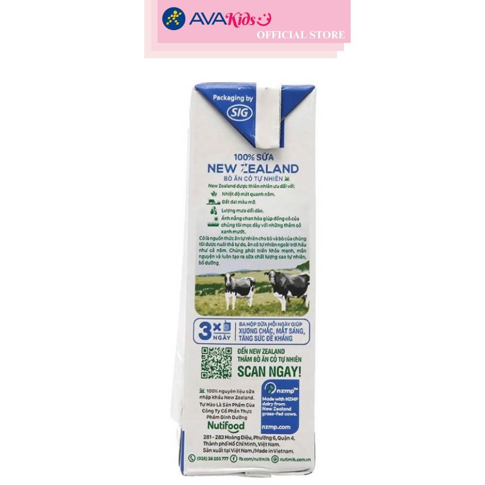 Lốc 4 hộp sữa tiệt trùng Nutimilk New Zealand ít đường 180 ml (từ 1 tuổi)