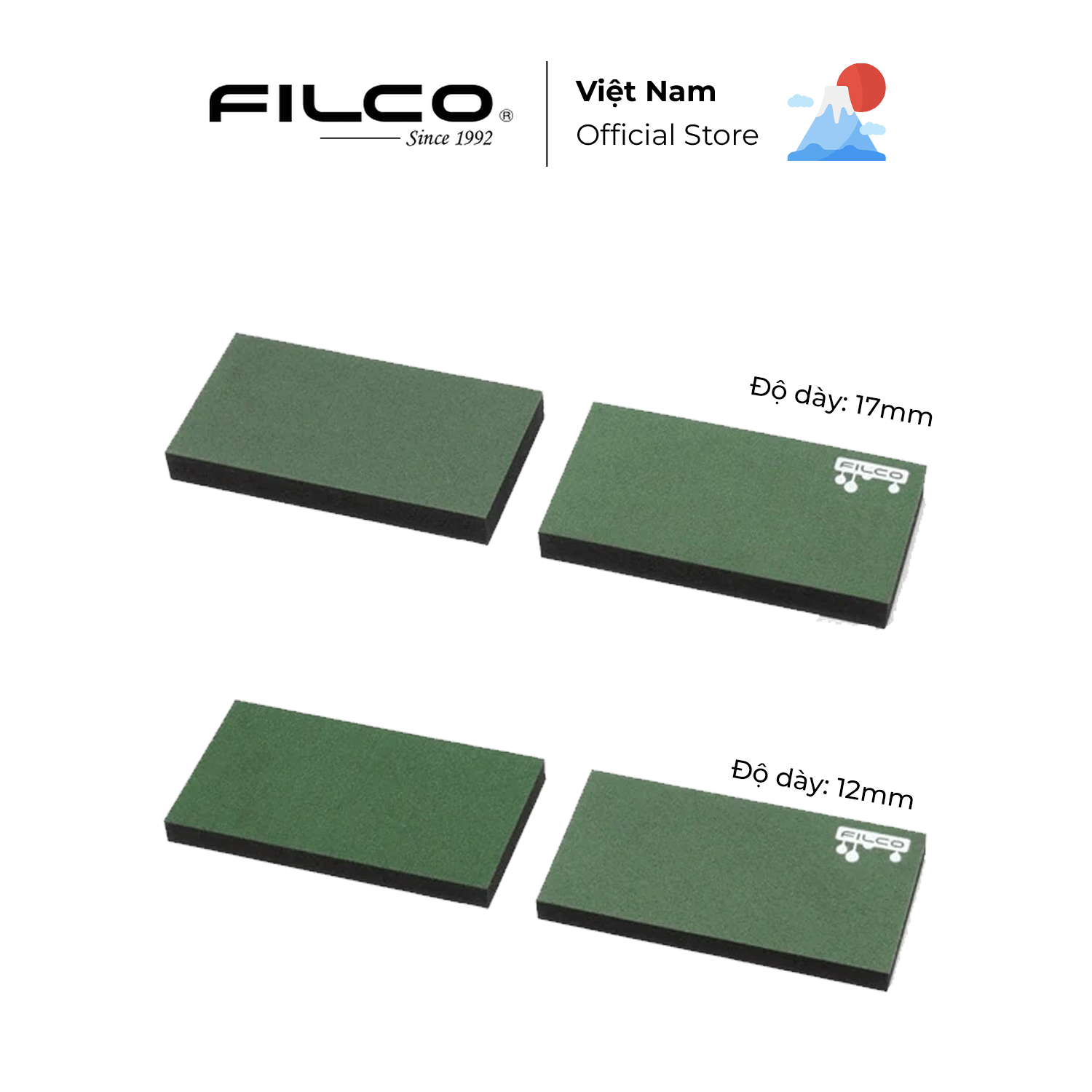 Kê tay bàn phím cơ Filco Majestouch wrist rest Macaron Kiểu tách đôi - Forest - Hàng Chính Hãng