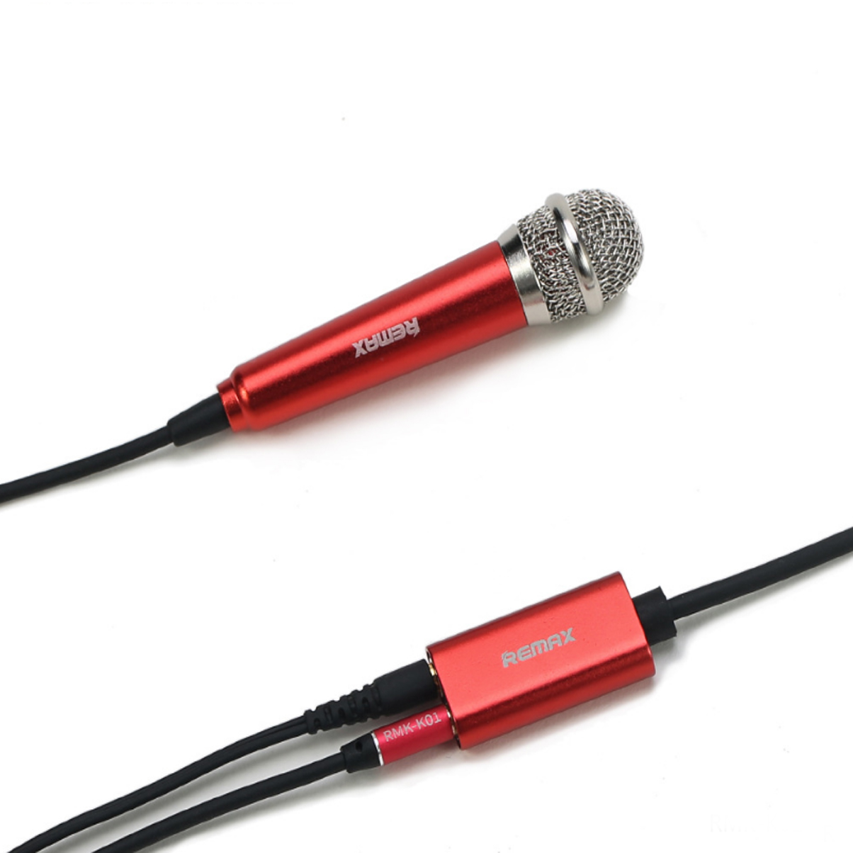 Microphone Dành Cho Iphone Mini RMK-K01 Remax-Tặng Gía Đỡ Điện Thoại-Hàng Chính Hãng - đỏ