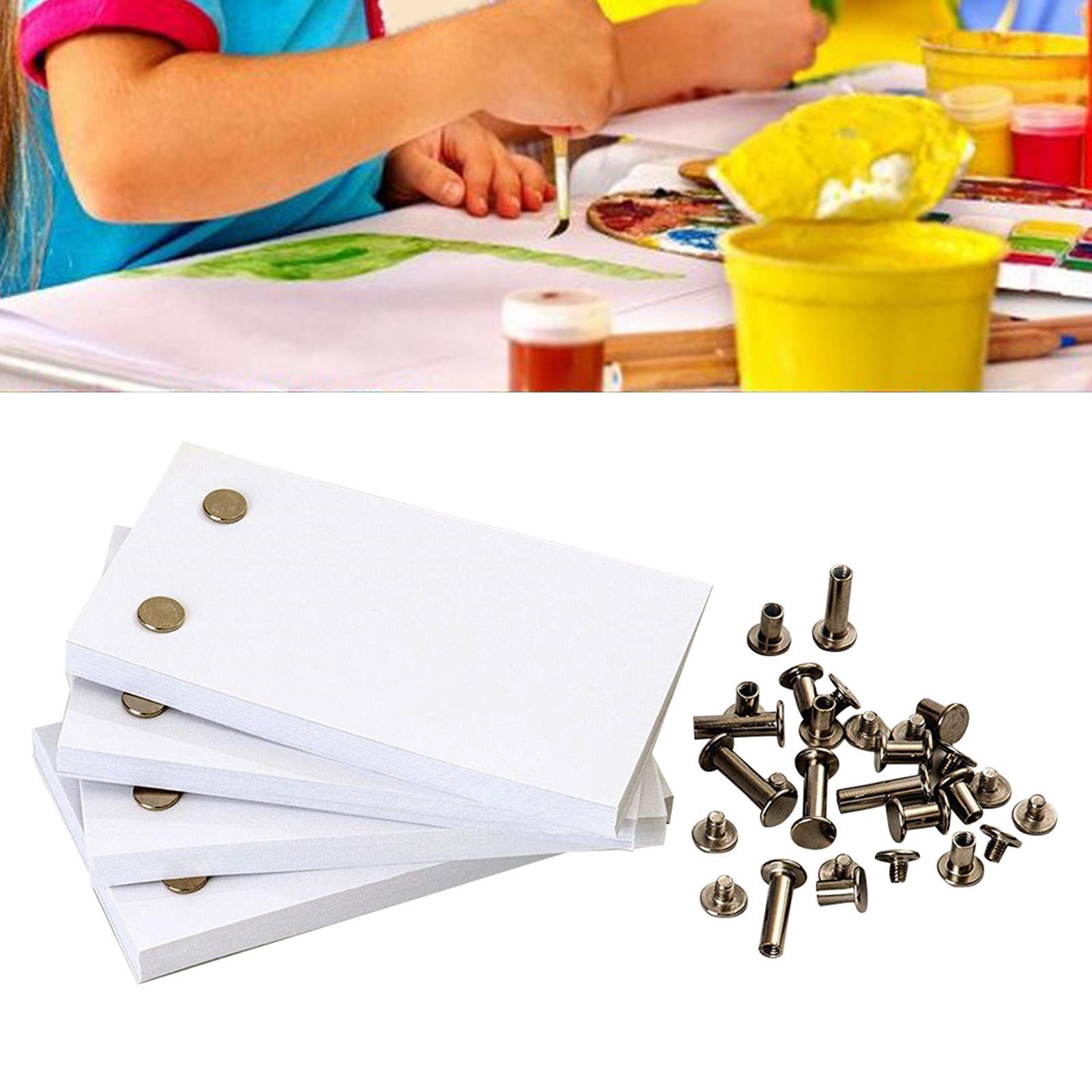 Blank  Paper with Holes Pages Flipbook Animation Paper