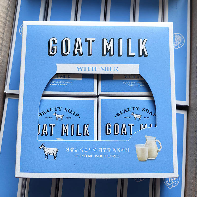 Xà phòng tắm trắng sữa dê Goat Milk Beauty Soap Hàn Quốc 90g - Từ sữa dê tươi