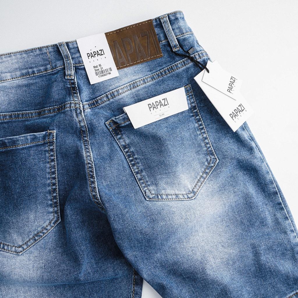 Quần Short Nam Vải Jean Cao Cấp form slimfit đẹp dễ phối đồ, phong cách cá tính - PAPAZI