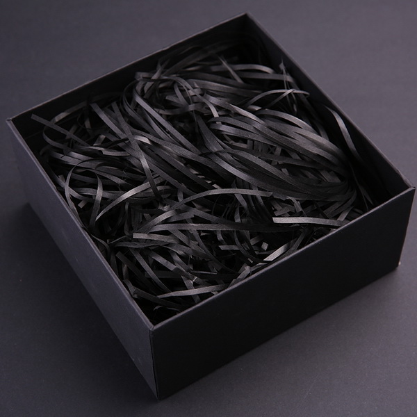 0,5kg giấy rơm, giấy sợi lót hộp quà, trang trí hộp quà tặng màu đen