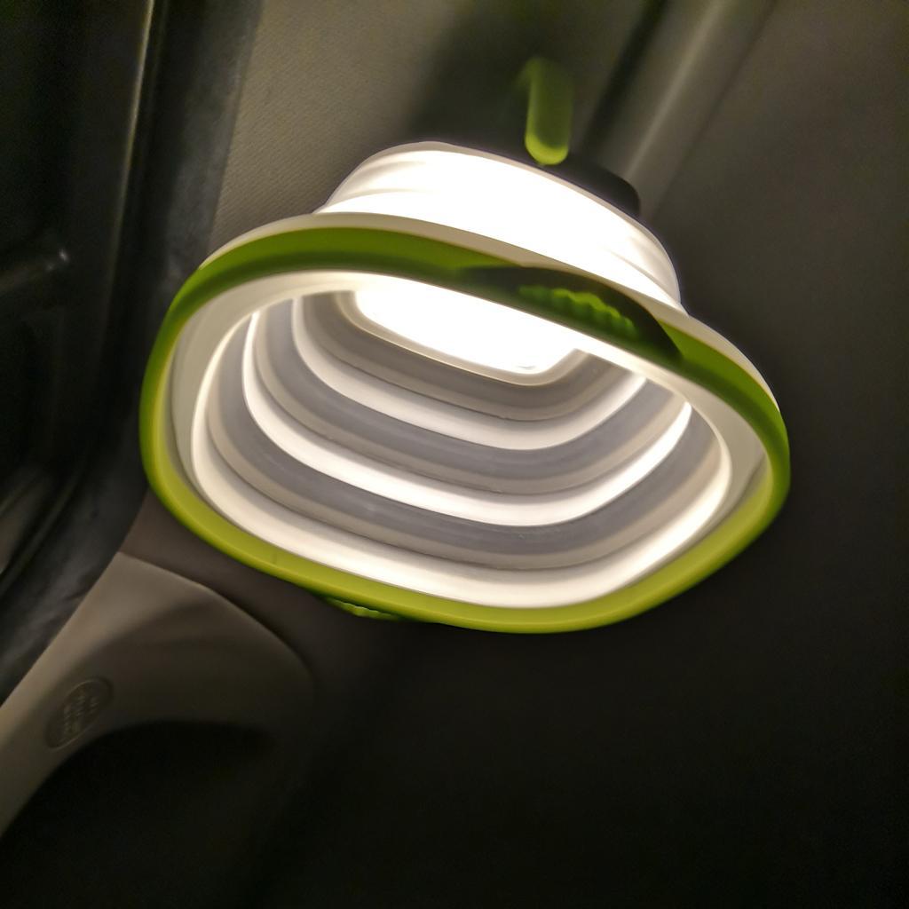 Collapsible Camping Lamp Solar Lantern USB Charge with Portable Power Bank