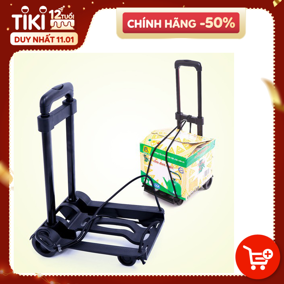 Xe kéo hàng mini gấp gọn đa năng cao cấp NiNDA NDX003- Hàng chính hãng