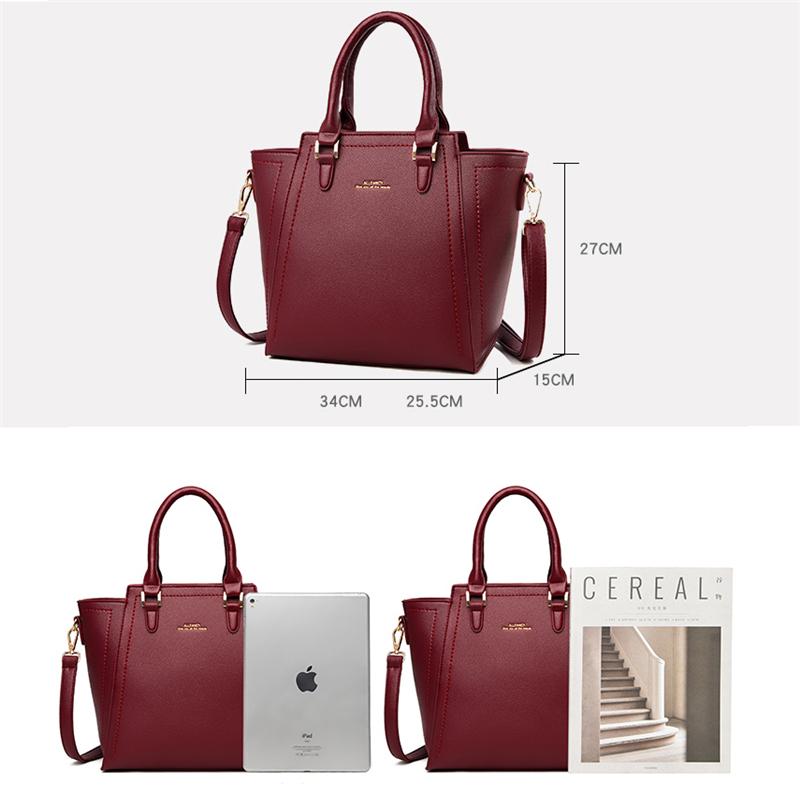 Dung Lượng Lớn Cổ Túi Tote Da Lớn Đeo Vai Đeo Chéo Túi Xách Cho Nữ 2021 Nữ Đơn Giản Túi Shopper Tay Thiết Kế