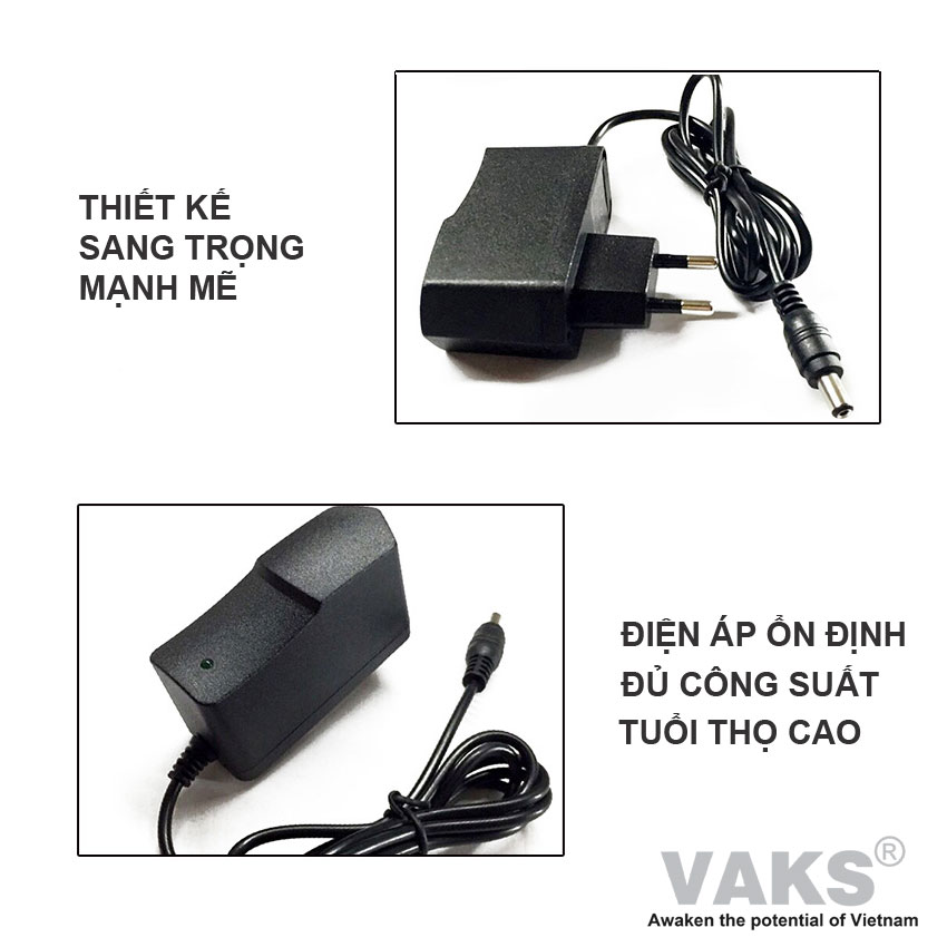 Adapter nguồn WX-0610 chuyển điện từ 110V-220VAC sang 6VDC 1A - Jack cắm chuẩn 5525 - Đủ công suất