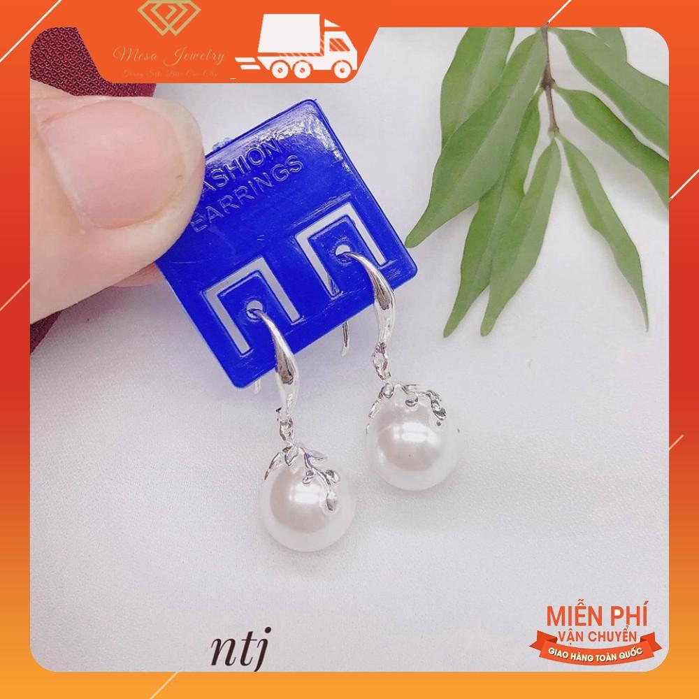 BÔNG TAI NỮ XINH XẮN GẮN HẠT TRAI NHÂN TẠO LOẠI ĐẸP