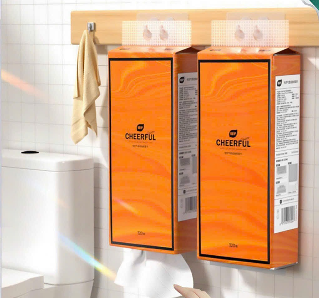 COMBO 4 GÓI GIẤY VỆ SINH CHEERFUL TREO TƯỜNG RÚT SIÊU CHẤT LƯỢNG-HT