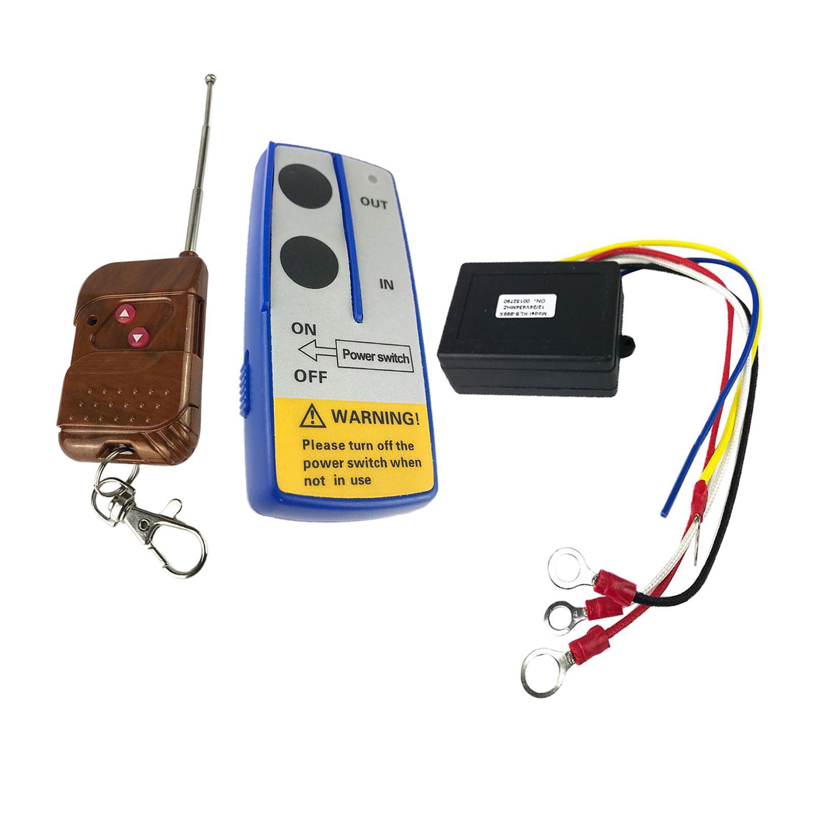 12V Universal Mini Car Wireless Winch Electric Remote Control
