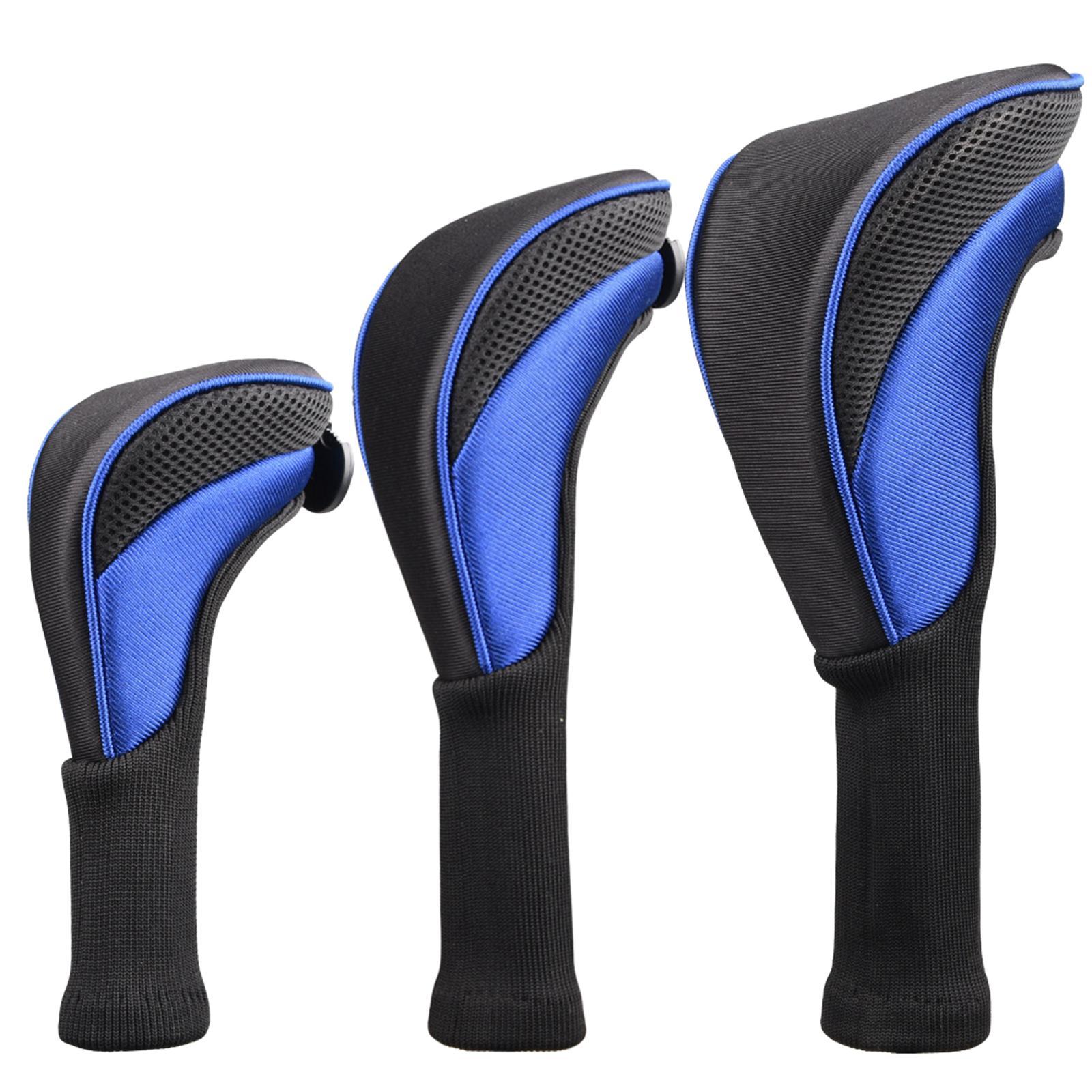 Golf Club Head Cover 1, 3 4 5 7 X Driver Fairway Woods Headcovers, Hybrid Head Cover Set with Interchangeable Tags Fits Fairway and Driver Clubs