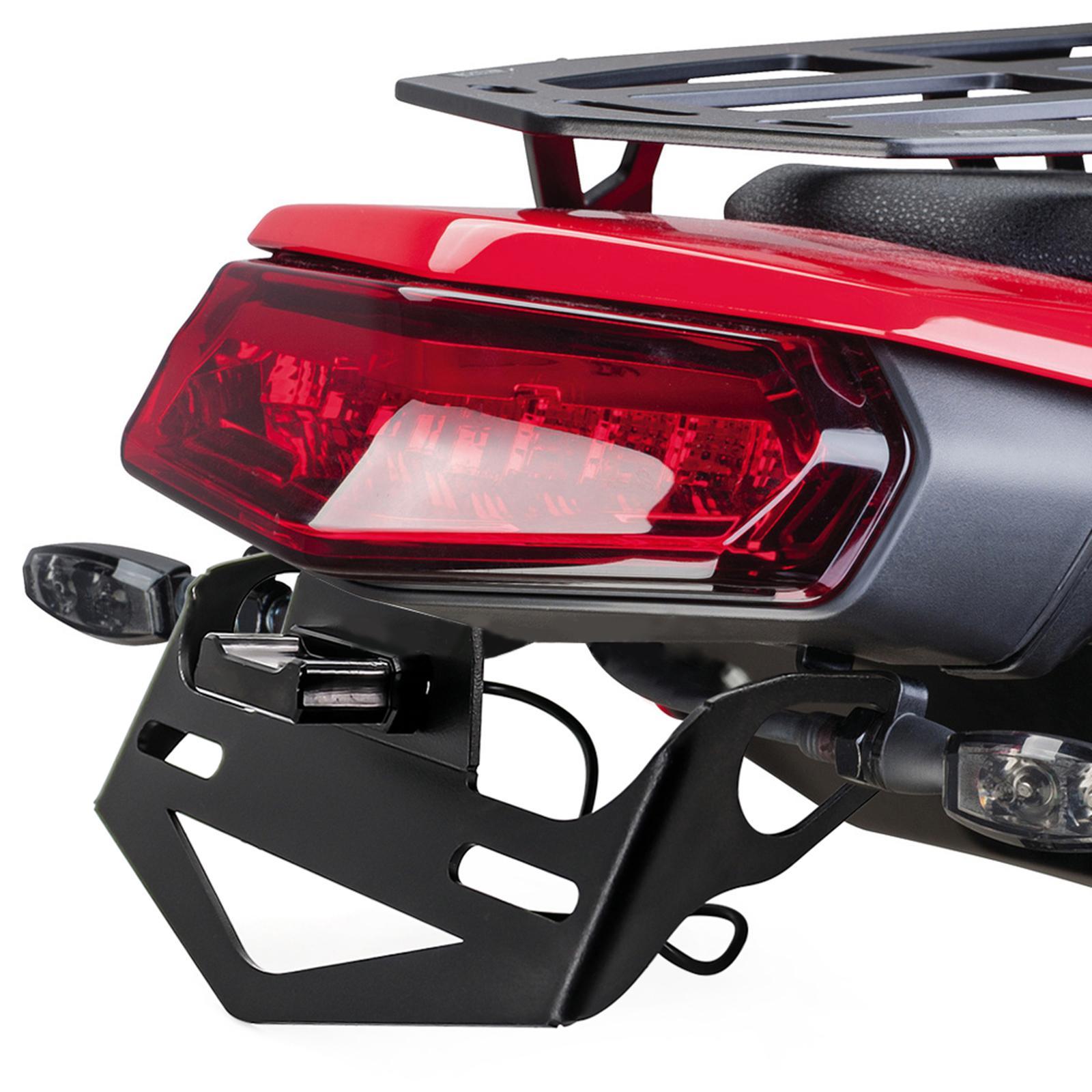 Motorcycle Rear License Plate Holder Bracket for Yamaha Tenere 700 Black