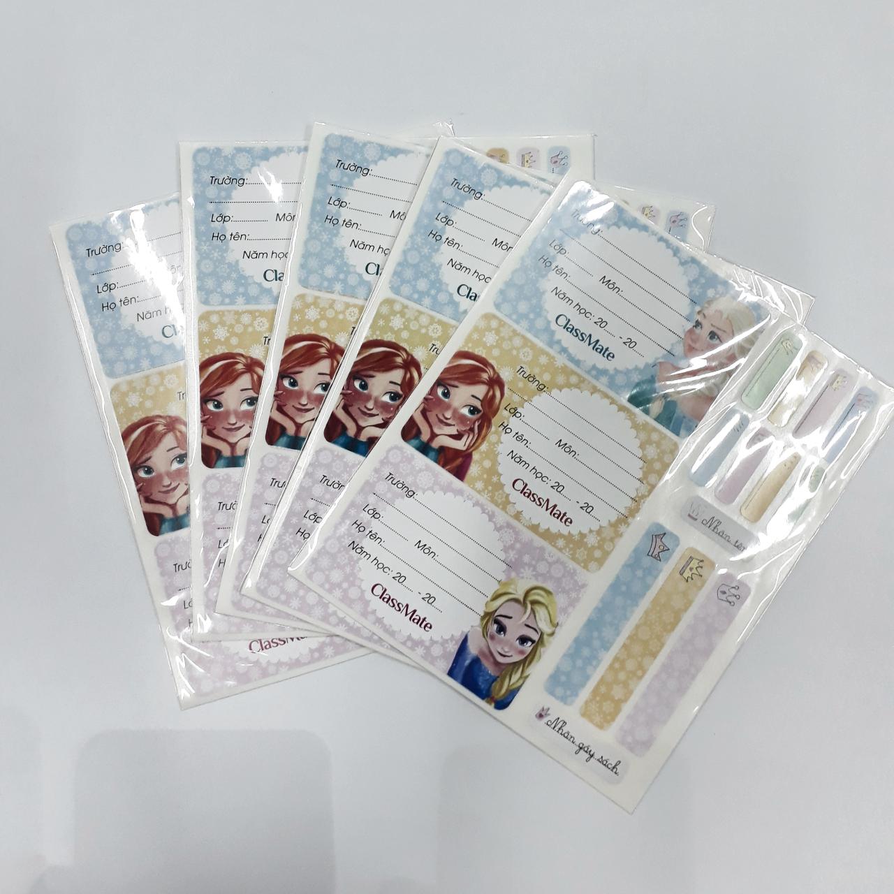 Nhãn vở ClassMate Princess có keo dán sẵn CL-NT226