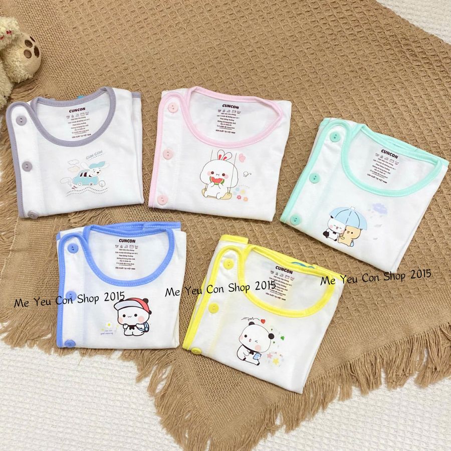 [CC01] 3-9kg ÁO BÁC SĨ TAY NGẮN TRẮNG VIỀN CÚN CON - Viền Xanh Dương