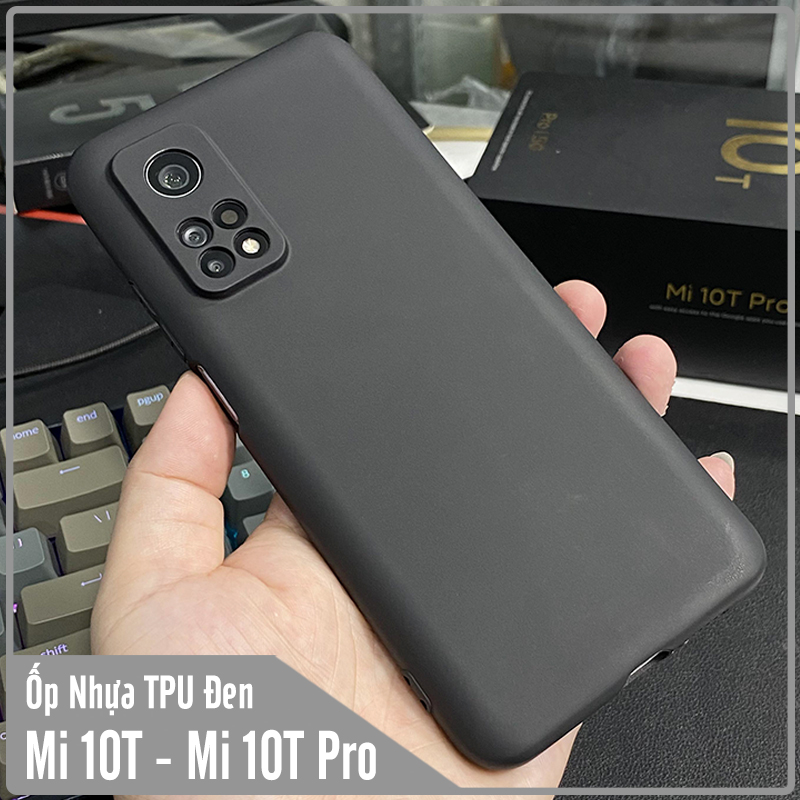Ốp lưng cho Xiaomi Mi 10T - Mi 10T Pro 5G nhựa dẻo TPU Đen - che camera