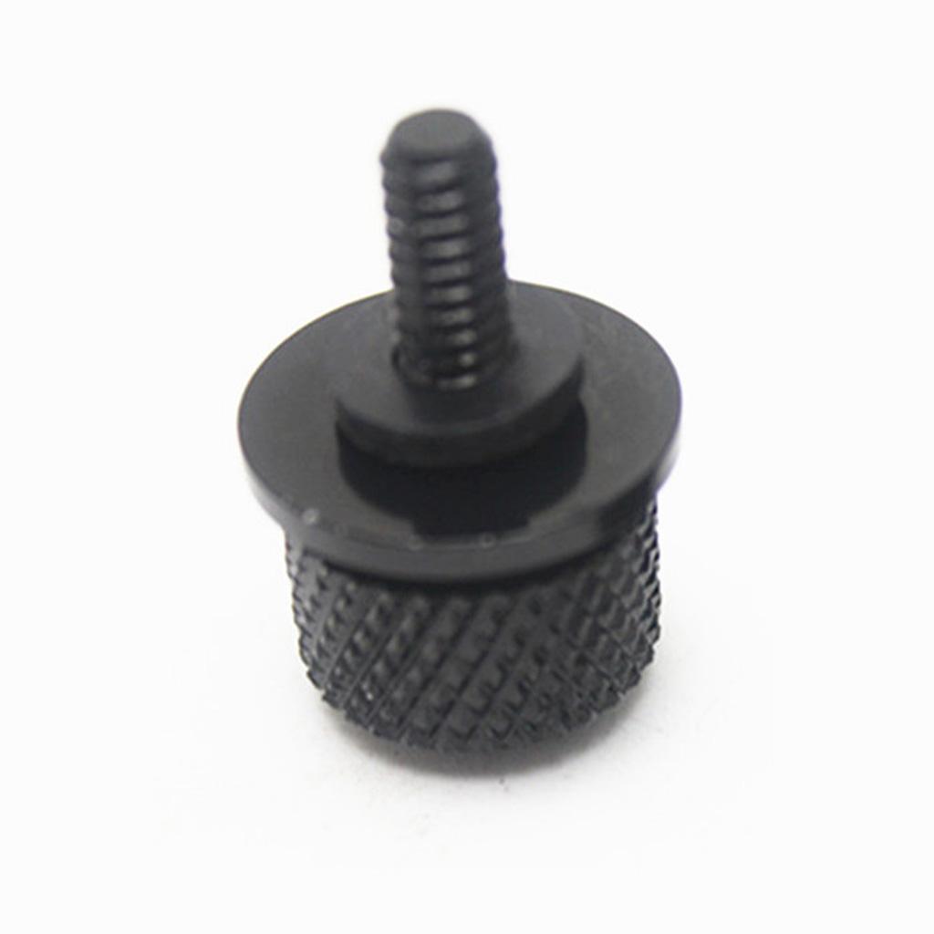4x1/4" CNC Seat Mount Bolt Screw Cap For Harley Dyna Sportster Black