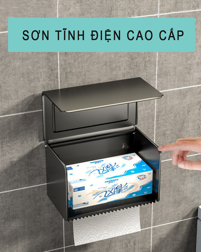 Hộp Đựng Giấy Vệ Sinh Inox sơn tĩnh điện cực kì sang trọng