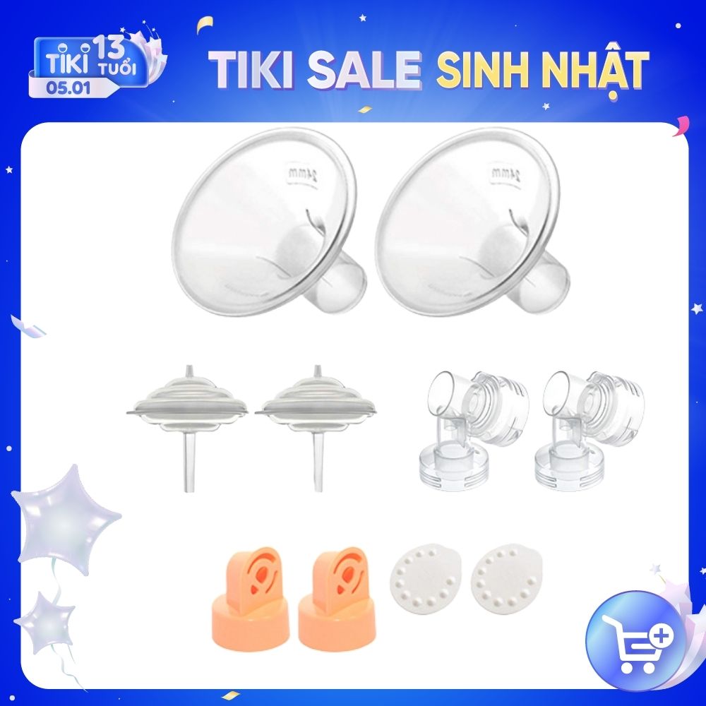 Phụ Kiện Hút Sữa Maymom Dùng Cho Bình Sữa Cổ Hẹp, Thay Thế Máy Medela Sonata, Freestyle, FreestyleFlex, Swing Maxi