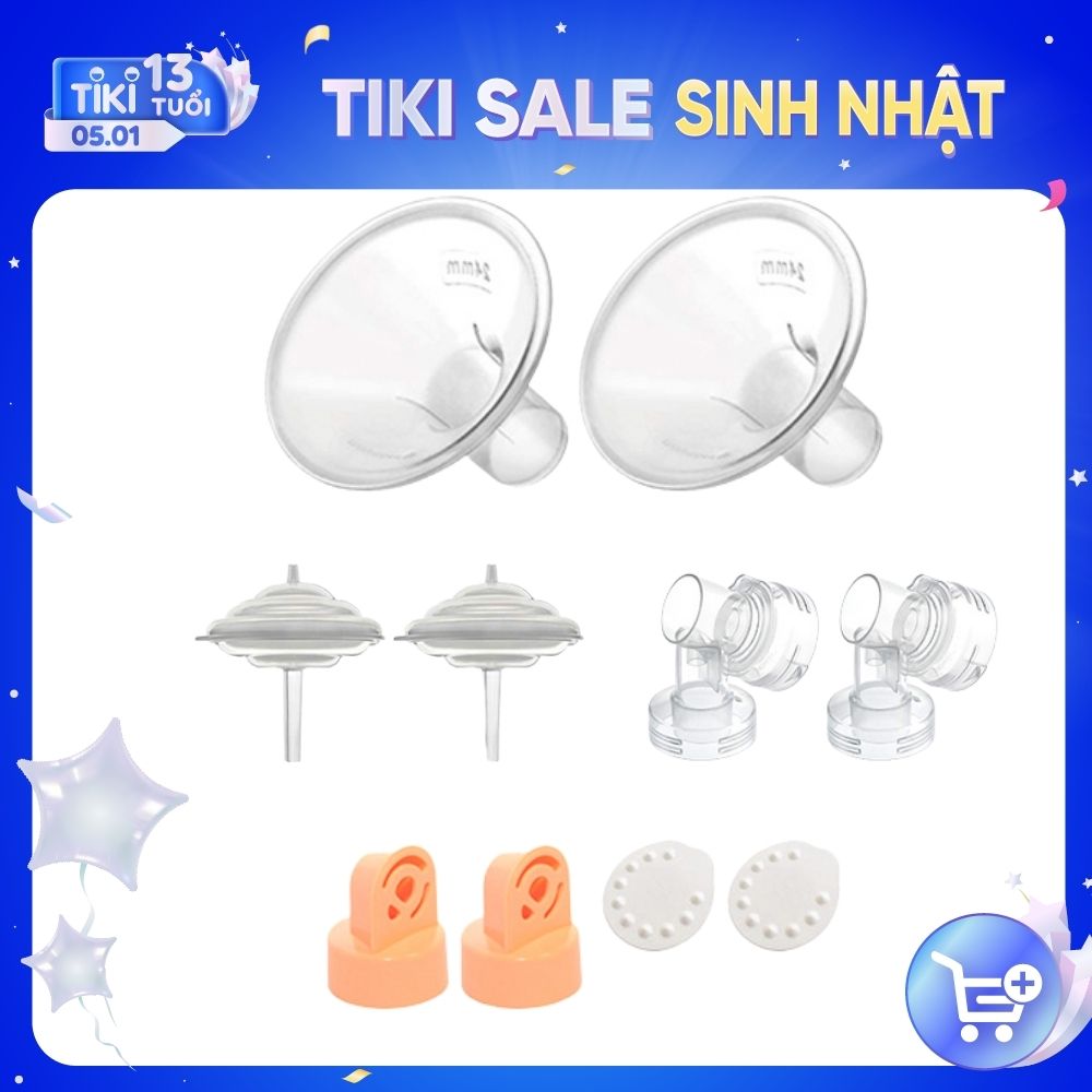 Phụ Kiện Hút Sữa Maymom Dùng Cho Bình Sữa Cổ Hẹp, Thay Thế Máy Medela Sonata, Freestyle, FreestyleFlex, Swing Maxi