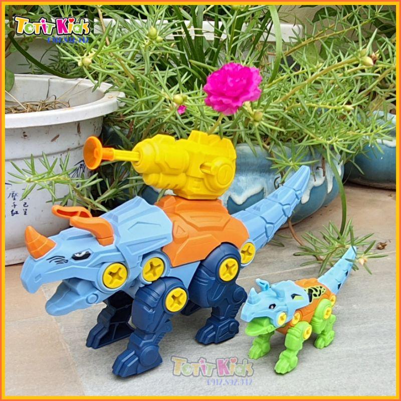 Khủng long lắp ráp bằng Tua vít, đồ chơi lắp ghép, Size 10cm