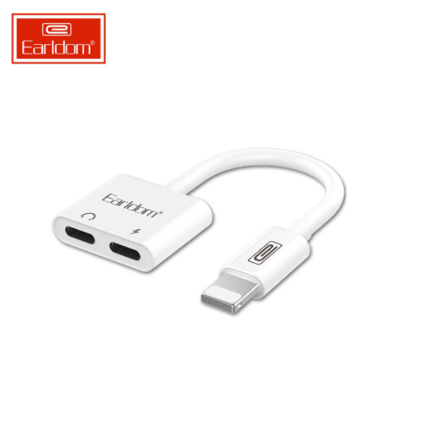 EARLDOM Thiết bị chuyển 01 cổng sạc Lightning ra 02 cổng vừa nghe vừa sạc Lightning dành cho Iphone 7/8/IPhone X,... tiện lợi, dễ dàng sử dụng  - Hàng nhập khẩu