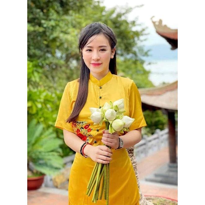 ĐỒ LAM ĐI CHÙA # Set Đồ Lam Đi Chùa Vải Lụa Cao Cấp đồ Lam nữ