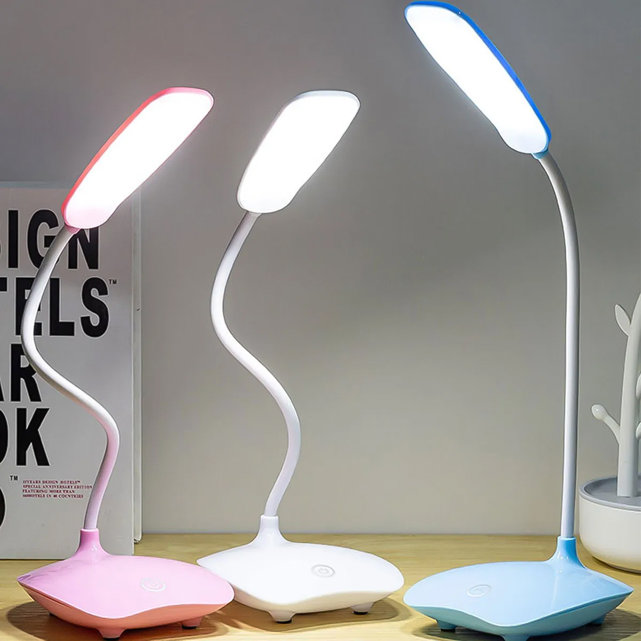Đèn học đèn để bàn mini tiện lợi có thể uốn cong đèn led đọc sách làm việc chống cận thị - hàng chính hãng Vinetteam