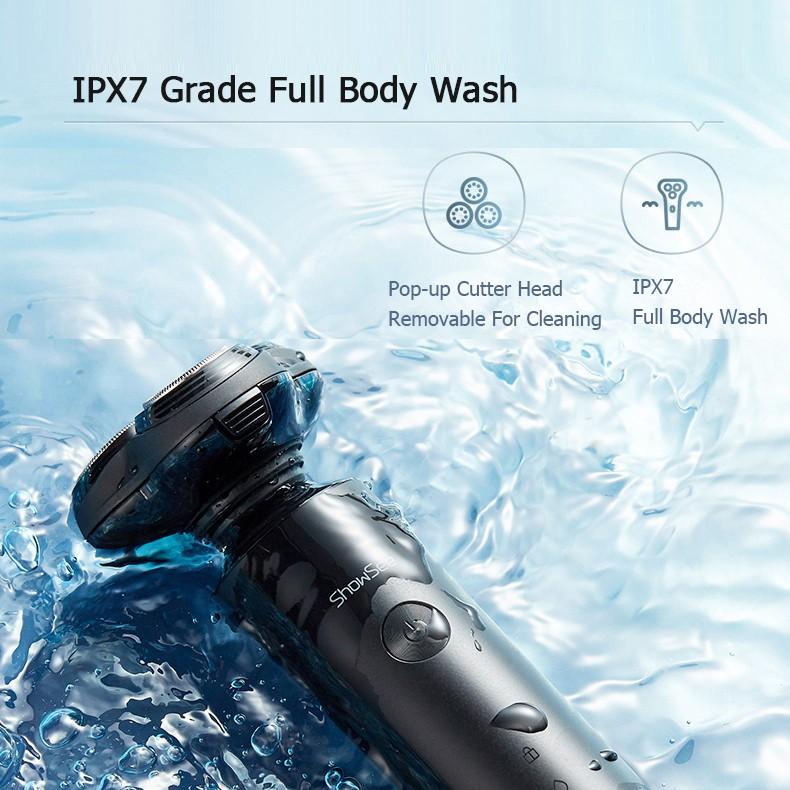 Máy Cạo Râu Xiaomi Youpin ShowSee F1-BK Đầu Cắt 3D Sử Dụng Khô Và Ướt Cho Nam