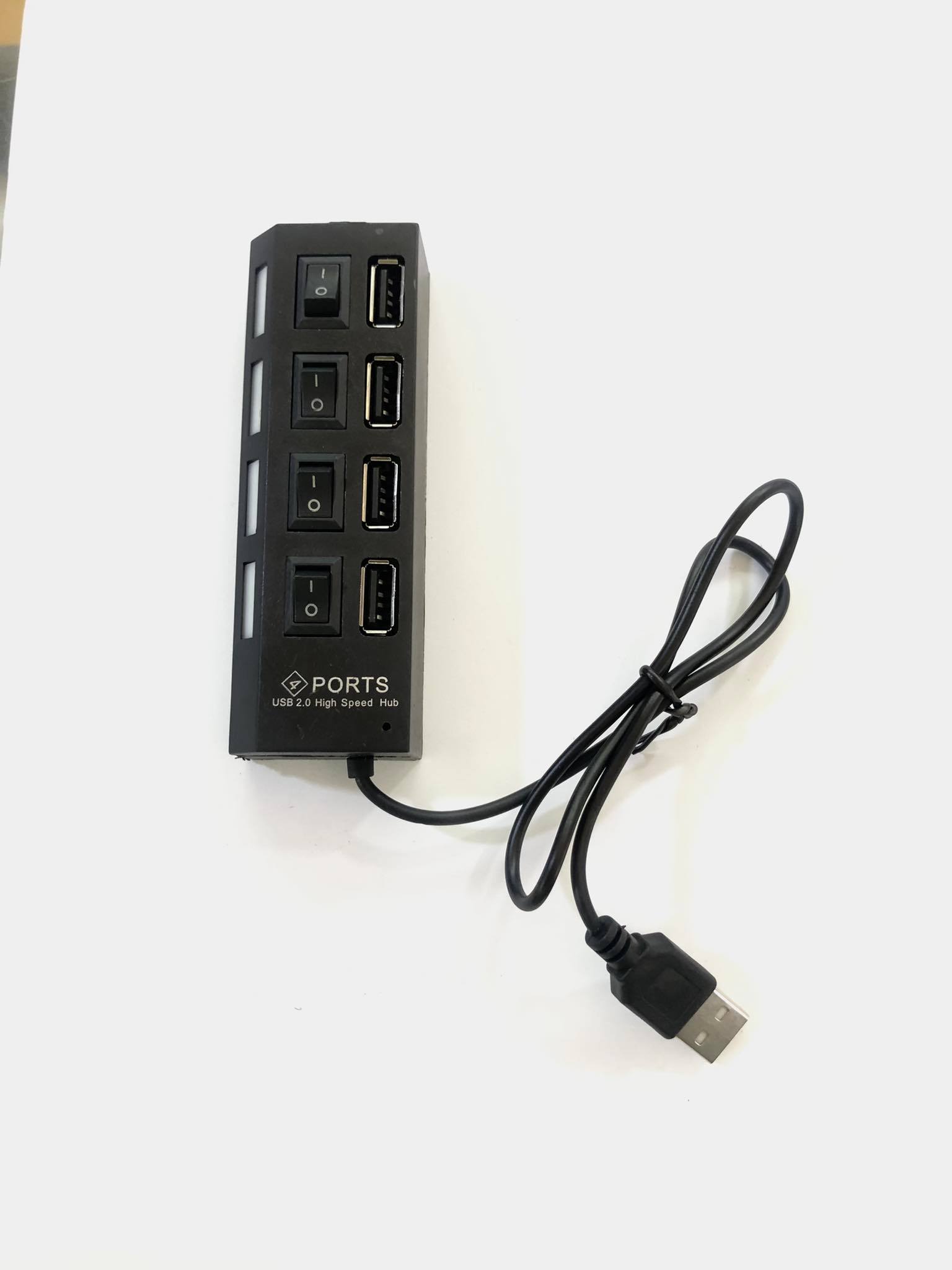 Hub CHIA CỔNG USB 4 port 4 công tắc xịn