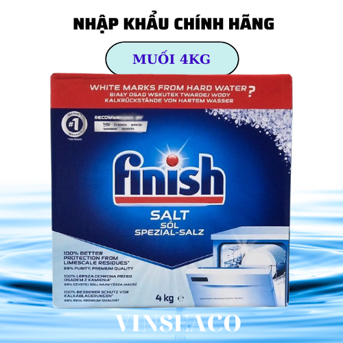 Muối rửa bát Finish 4.0 kg - dùng cho máy rửa chén bát
