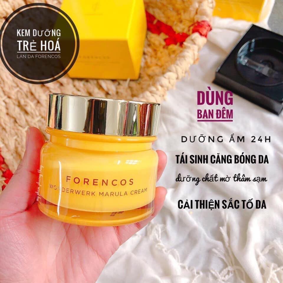 Kem Dưỡng Trắng Và Cấp Ẩm Da Ban Đêm Forencos Wonderwerk Marula Cream