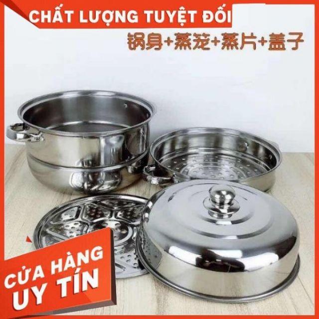 Nồi Hấp 3 Tầng Inox hàng đẹp