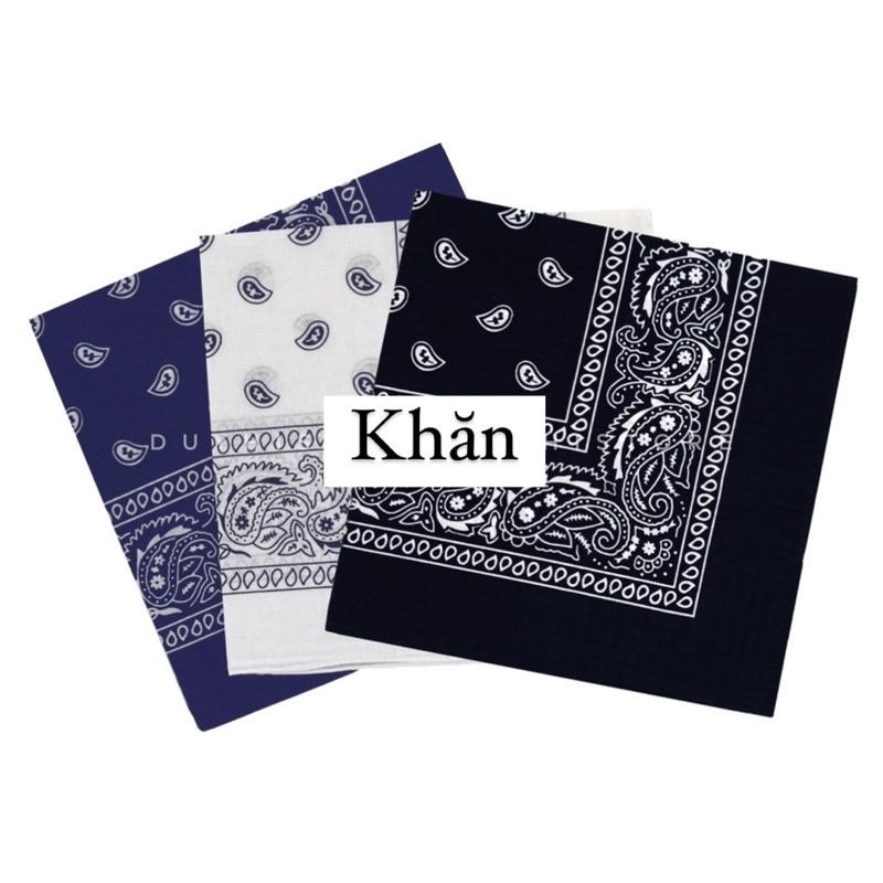 Khăn bandana / Xích khăn bandana / Chain quần streetwear - Khăn bandana turban vuông nhiều màu