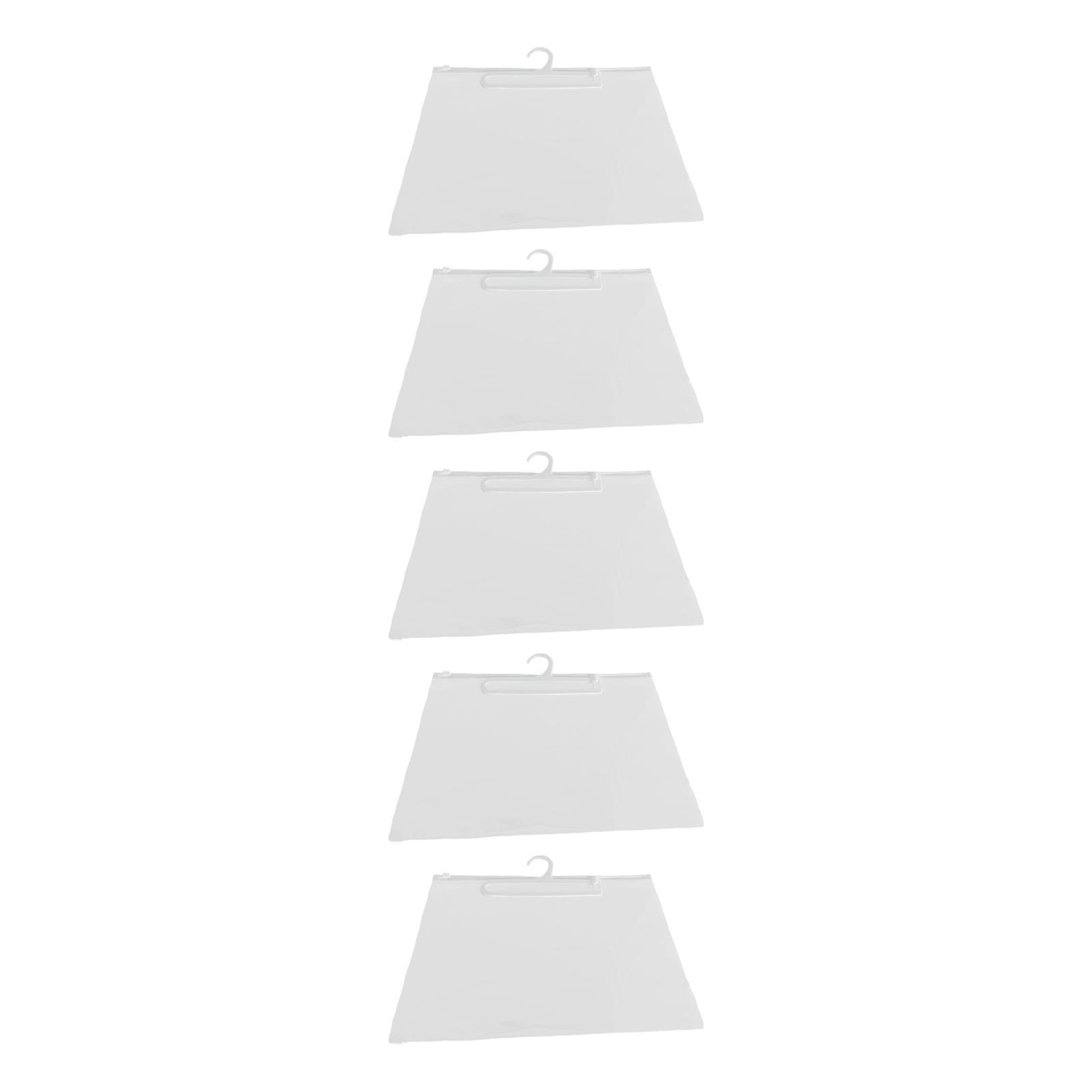 Hanging Storage Bag Clear Bag Storage Organizer for 5pcs 25cmx33cm